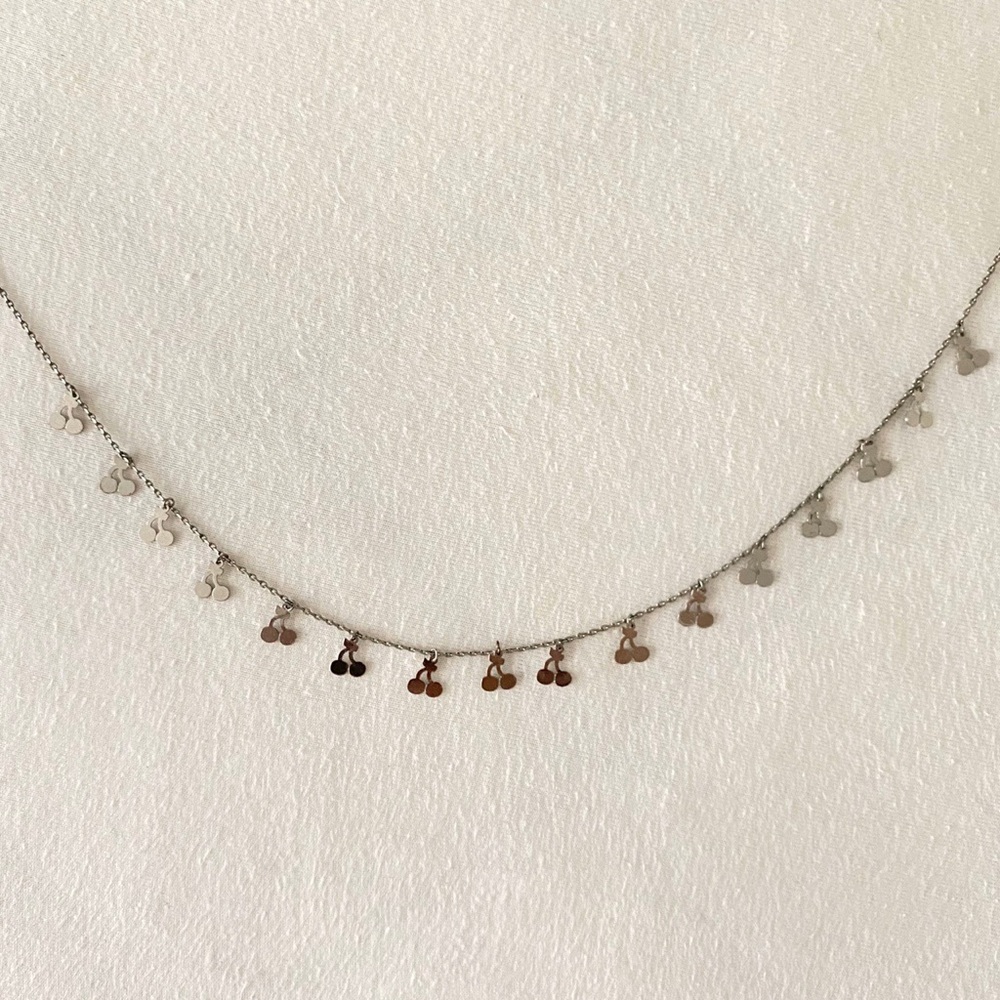 UO Silver Cherry Necklace